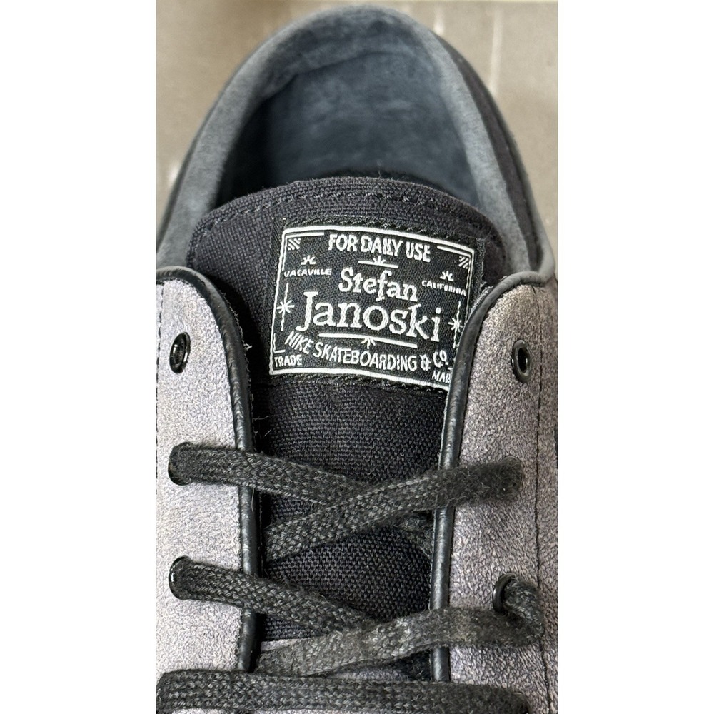Nike Stefan Janoski Gray Skateboarding Shoes Men's Size 11.5 Vintage Preowned - Picture 5 of 10